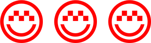 Red smiley faces